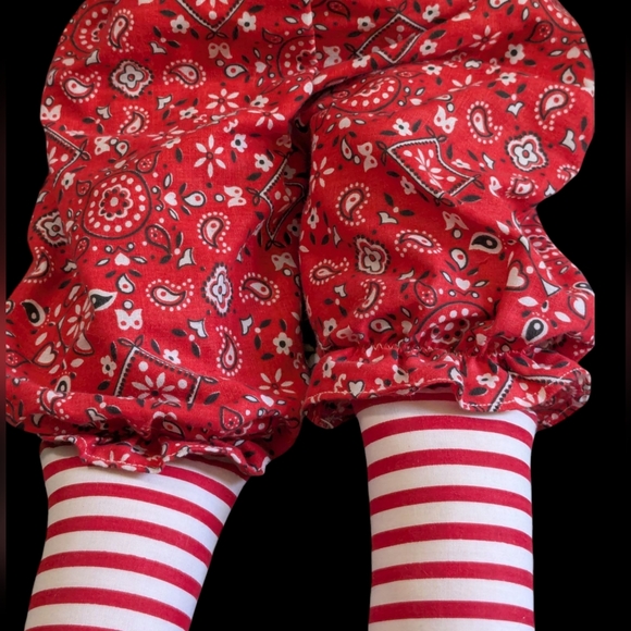 Handmade Colorful Patchwork Rag Doll - Picture 3 of 6